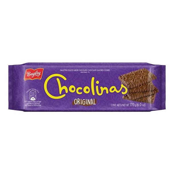 Chocolinas Galletitas de Chocolate, Perfectas para Chocotorta, 170 g  (pack de 3)