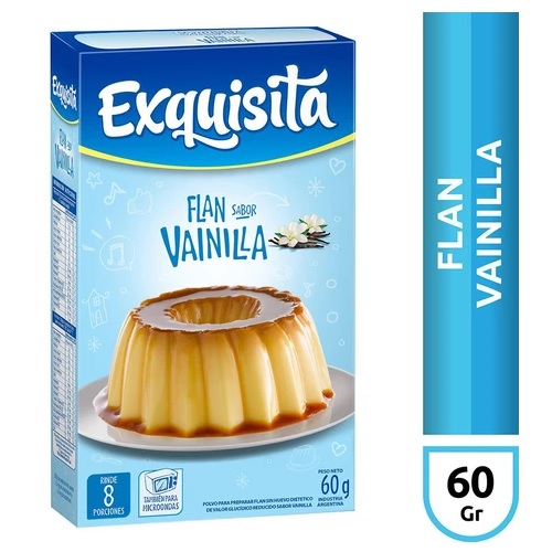 Exquisita Flan sabor Vainilla, 60 g / 2,11 oz