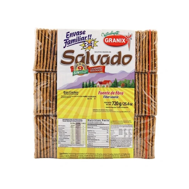 Granix Galletitas de Salvado, 720 g / 25,39 oz (Paquete de 3)
