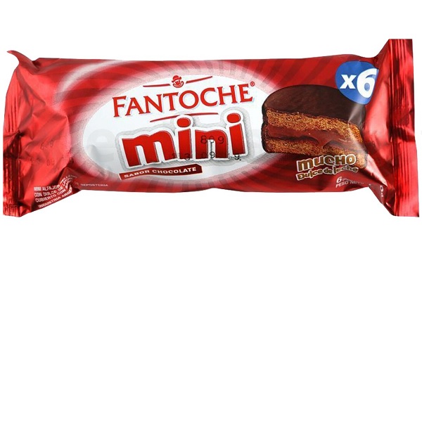 Fantoche Alfajorcitos Small Alfajor Milk Chocolate w/ Dulce de Leche. 6 units